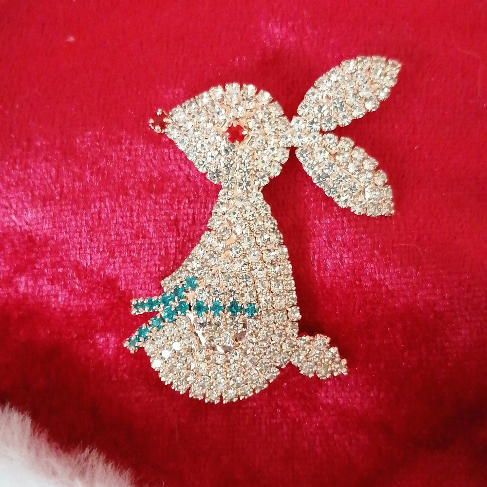Luxury Brooch Crystal "Easter Bunny " (Rhinestones)